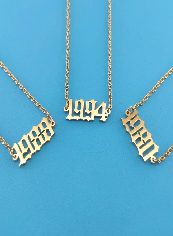 Glimmerst 18K Gold Plated Stainless Steel Birthday Year Number Bracelet Memorable Anniversary 2000 Year Bracelet for Women - Image 5